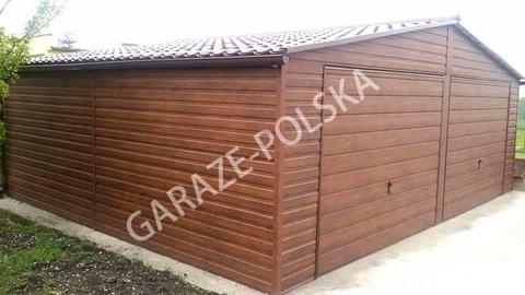 Garaż blaszany cała Polska garaże blaszane blaszak wiata drewnopodobny