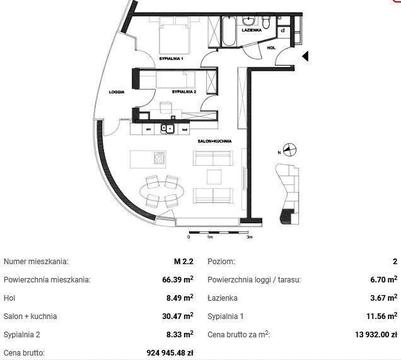 Apartament 3 pokoje w nowej inwestycji w centrum / Stare Miasto