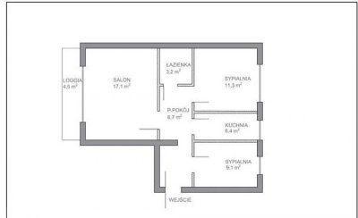 Mieszkanie Warszawa Włochy 54m2 (nr: 308350)