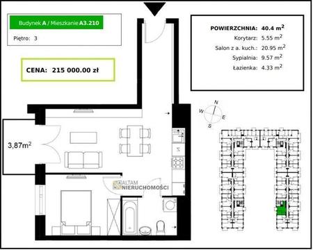 NOWE - MDM! 2pok., 40,40m², IIIp., balkon, Czyżyny (ok Łąk Nowohuckich)