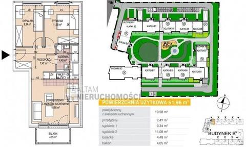 nowe 3pok 51,96m2, północ i południe, ok. Bonarka City Center / Rondo Mateczny, wysoki standard