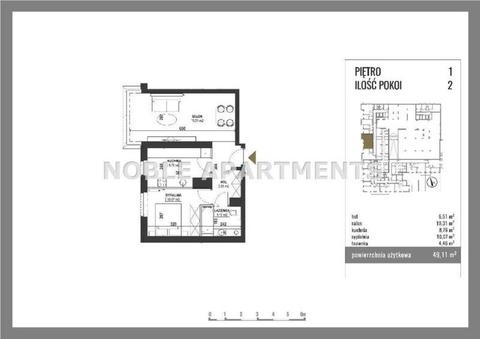 Mieszkanie Warszawa Praga-Południe 49.11m2 (nr: NOB-MS-2896)