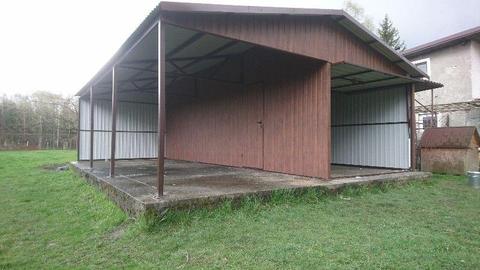 Garaz drewnopodobny dwustanowiskowy,garaze blaszane,magazyn