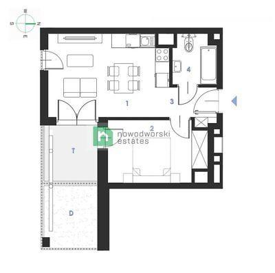Prestiżowy apartament 34 m2 - Bronowice