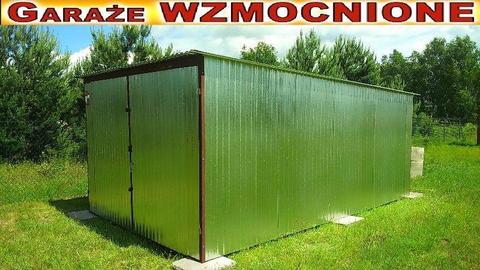 Garaż blaszany NA BUDOWĘ Garaże blaszane na wymiar montaż