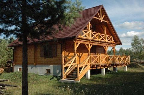 Majówka nowy drewniany dom nad jeziorem