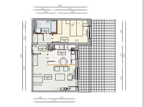 2-pok 49m2 + taras 36m2 Sępolno NOWE