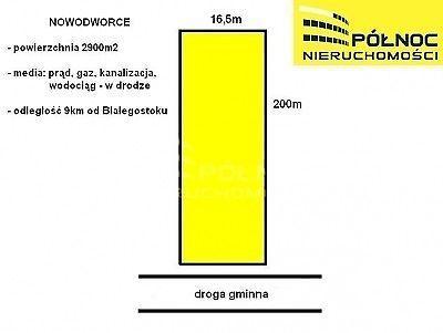 Działka Nowodworce 2900m2 (nr: 4362/3877/OGS)