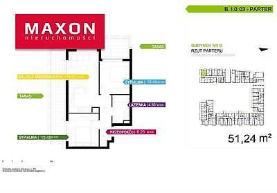 Mieszkanie Warszawa Mokotów 51.24m2 (nr: 43813/MS/MAX)