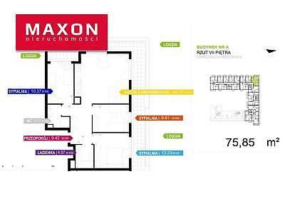 Mieszkanie Warszawa Mokotów 75.85m2 (nr: 43941/MS/MAX)