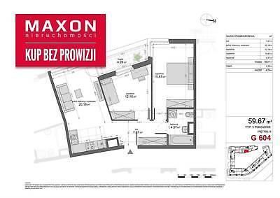 Mieszkanie Warszawa Wola 59.67m2 (nr: 36140/MS/MAX)