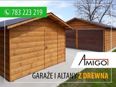 Altana domek ogrodowy 6x5 garaż drewniany wiata carport montaż w cenie