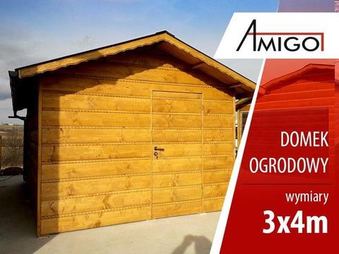 Garaż - domek ogrodowy 3x4 , garaż drewniany , altana ,wiatki - Amigo