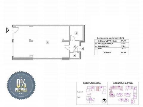 Nowy lokal handlowo-usługowy, 81 m2, Grzegórzki