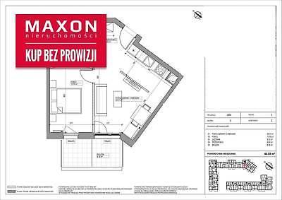 Mieszkanie Warszawa Mokotów 44.05m2 (nr: 45730/MS/MAX)