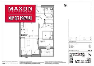 Mieszkanie Warszawa Mokotów 48.61m2 (nr: 45735/MS/MAX)