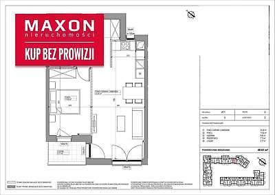 Mieszkanie Warszawa Mokotów 48.61m2 (nr: 45736/MS/MAX)