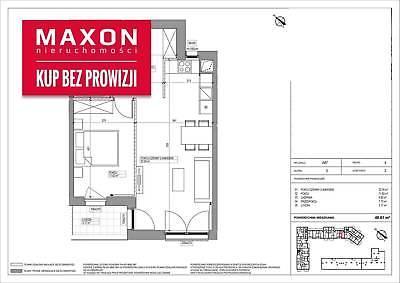 Mieszkanie Warszawa Mokotów 48.61m2 (nr: 45748/MS/MAX)