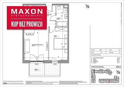 Mieszkanie Warszawa Mokotów 49.64m2 (nr: 45773/MS/MAX)