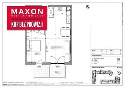 Mieszkanie Warszawa Mokotów 49.64m2 (nr: 45776/MS/MAX)