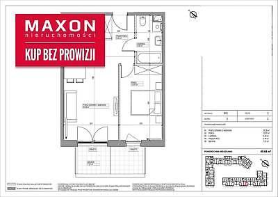 Mieszkanie Warszawa Mokotów 49.64m2 (nr: 45777/MS/MAX)