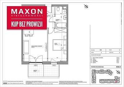 Mieszkanie Warszawa Mokotów 49.64m2 (nr: 45790/MS/MAX)