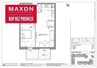 Mieszkanie Warszawa Mokotów 49.64m2 (nr: 45794/MS/MAX)