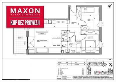 Mieszkanie Warszawa Mokotów 63.78m2 (nr: 45766/MS/MAX)