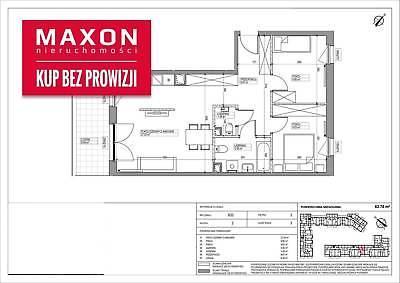 Mieszkanie Warszawa Mokotów 63.78m2 (nr: 45778/MS/MAX)