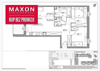 Mieszkanie Warszawa Mokotów 63.78m2 (nr: 45793/MS/MAX)