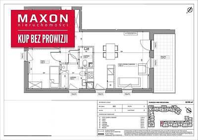 Mieszkanie Warszawa Mokotów 63.95m2 (nr: 45756/MS/MAX)