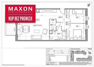 Mieszkanie Warszawa Mokotów 73.85m2 (nr: 45718/MS/MAX)