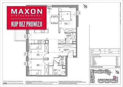 Mieszkanie Warszawa Mokotów 85.67m2 (nr: 45787/MS/MAX)