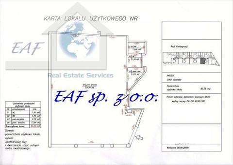 Lokal Warszawa Wilanów 83,26m2 (nr: 110861)