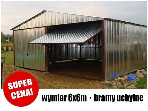 Garaż blaszany 6x6m , garaż blaszany , garaże blaszane , wiaty , hale