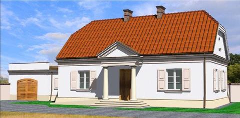 działka budowlana 700 m2 - indywidualny projekt domu w stylu dworku polskiego i pozwolenie na budowę
