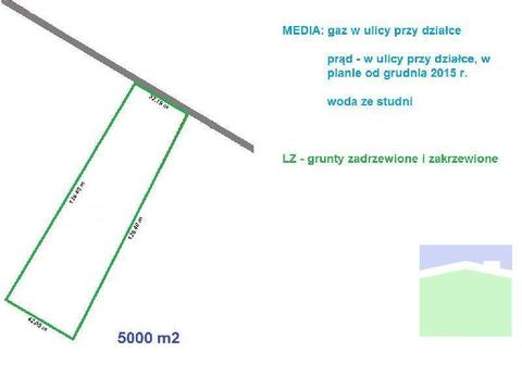 Górna - działka o pow. 5000 m2 ul. Ziemiańska