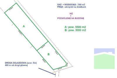 Nowosolna - działka z pozwoleniem na budowę 3000m2