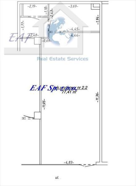 Lokal Warszawa Mokotów 77,41m2 (nr: 112586)