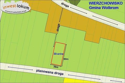 Działka Wierzchowisko 3000m2 (nr: 1046)