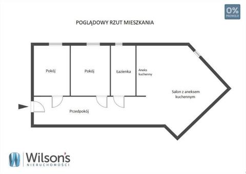 3 pokoje z aneksem na Krzykach, okol. Życzliwej