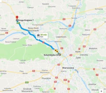 Działka 9300m2 ogrodzona blisko S7 Załuski pow Płoński