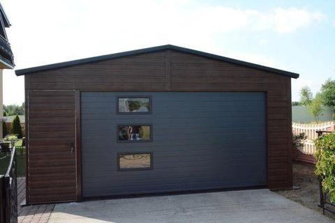 Garaż blaszany drewnopodobny Garaże Wiaty na każdy wymiar