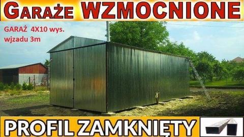 Garaże blaszane na każdy wymiar mocny trapez garaż blaszany