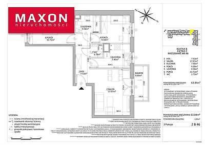 Mieszkanie Warszawa Ursus 63.84m2 (nr: 47594/MS/MAX)