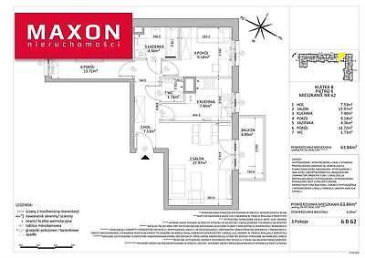Mieszkanie Warszawa Ursus 63.84m2 (nr: 47673/MS/MAX)