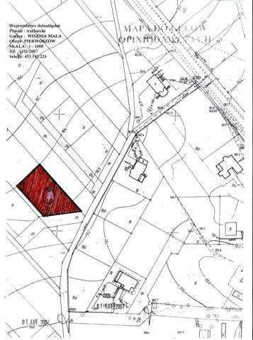 Działka w Pierwoszowie 1158 m2