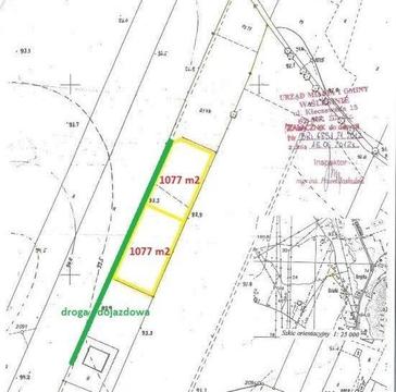 Działka budowlana, 1077 m2, Ślesin, 69.000 zł