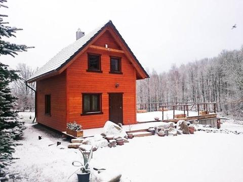 Ferie zimowe drewniany dom domek z SAUNĄ w górach