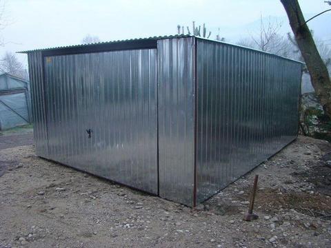 Garaż Blaszany Ocynkowany 4x5m , garaże blaszane , wiaty , hale